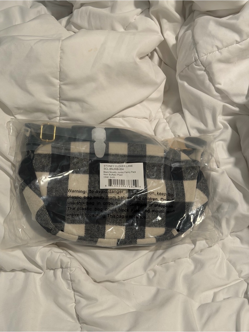 NWT Stoney clover lane jumbo buffalo print fanny pack - Picture 2 of 3
